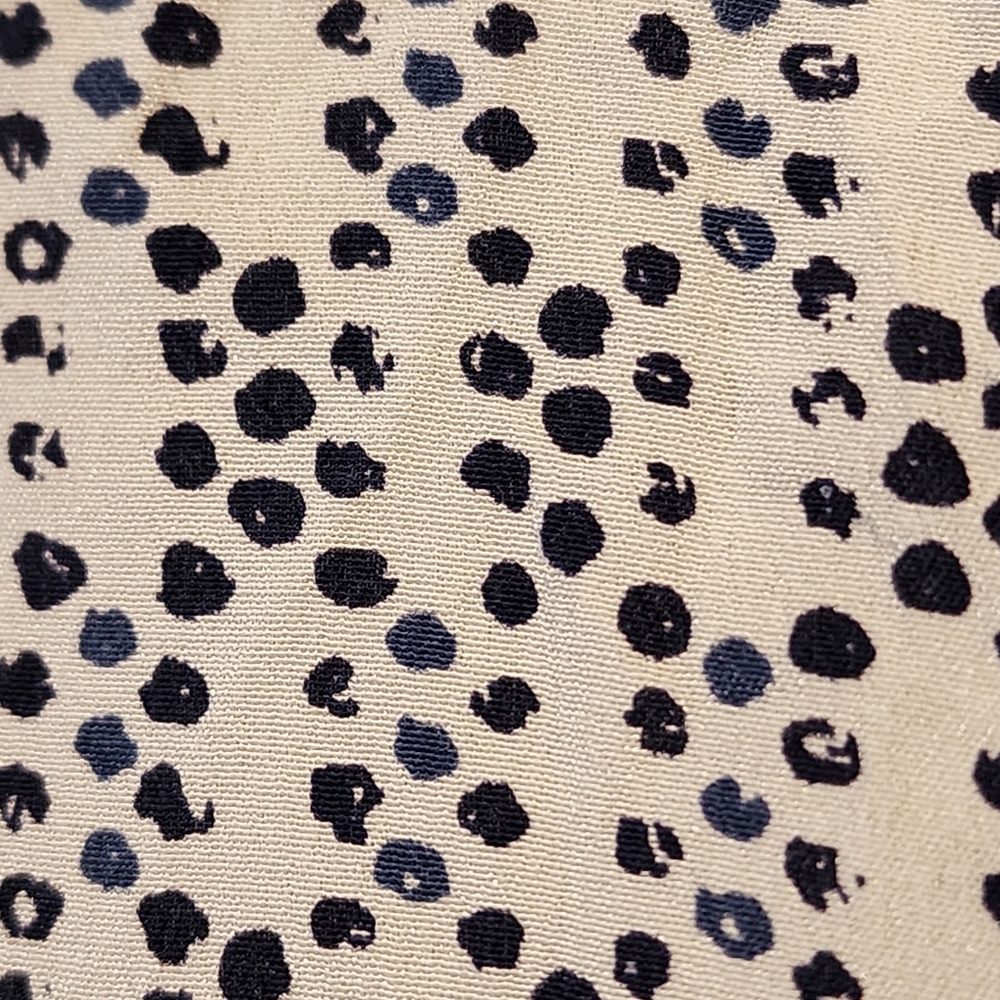 Joie Abstract Dot Print Silk Peasant Blouse Size Large - Picture 6 of 9